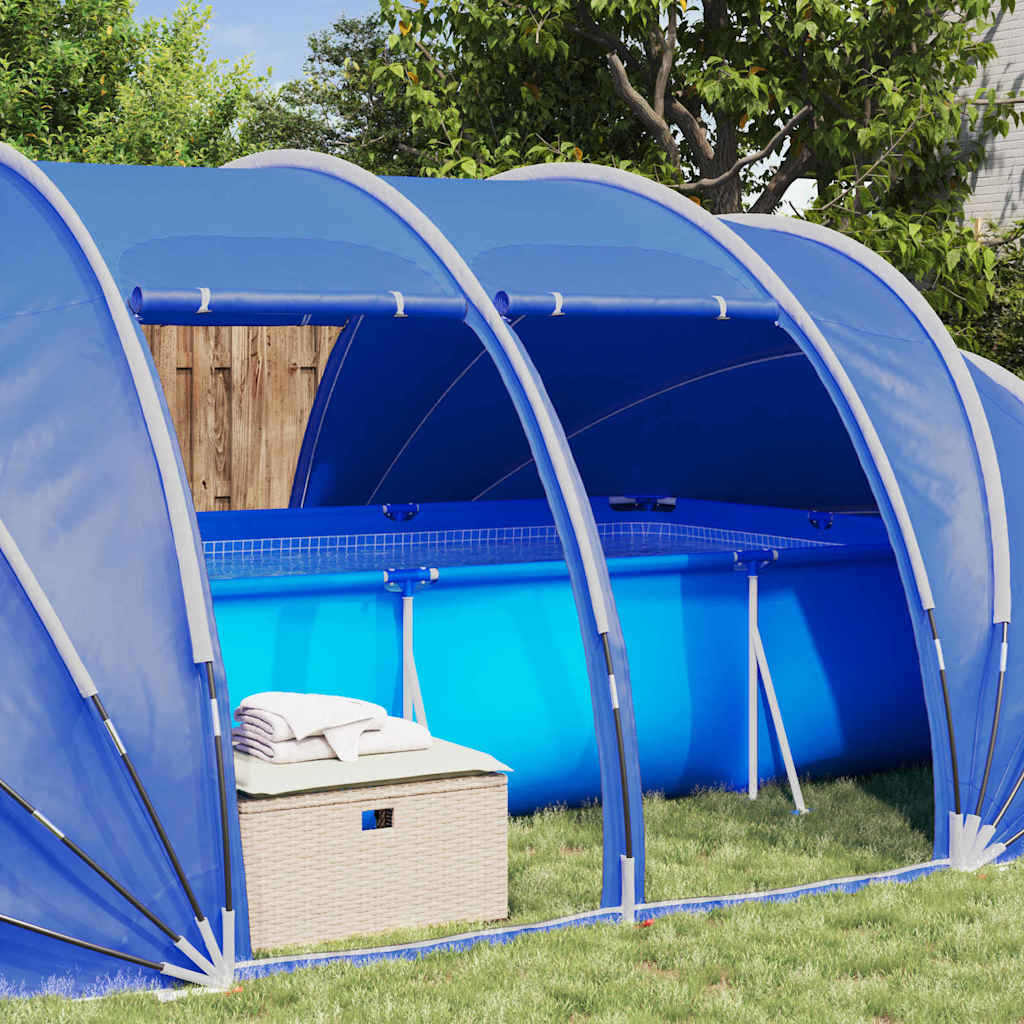 Zwembad Tent Koepel Blauw 640 x 432 x 205 cm