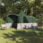 Teepee Tent 8-Person with Roof Green 720 x 465 x 295 cm