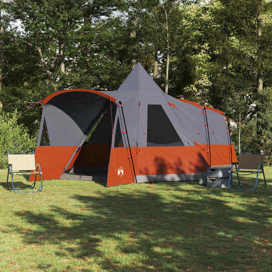 Teepee Tent met dak Grijs en Oranje 720 x 465 x 295 cm