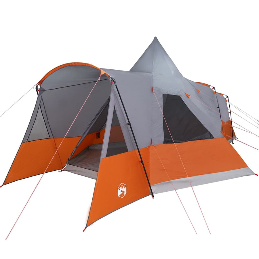 Teepee Tent met dak Grijs en Oranje 720 x 465 x 295 cm