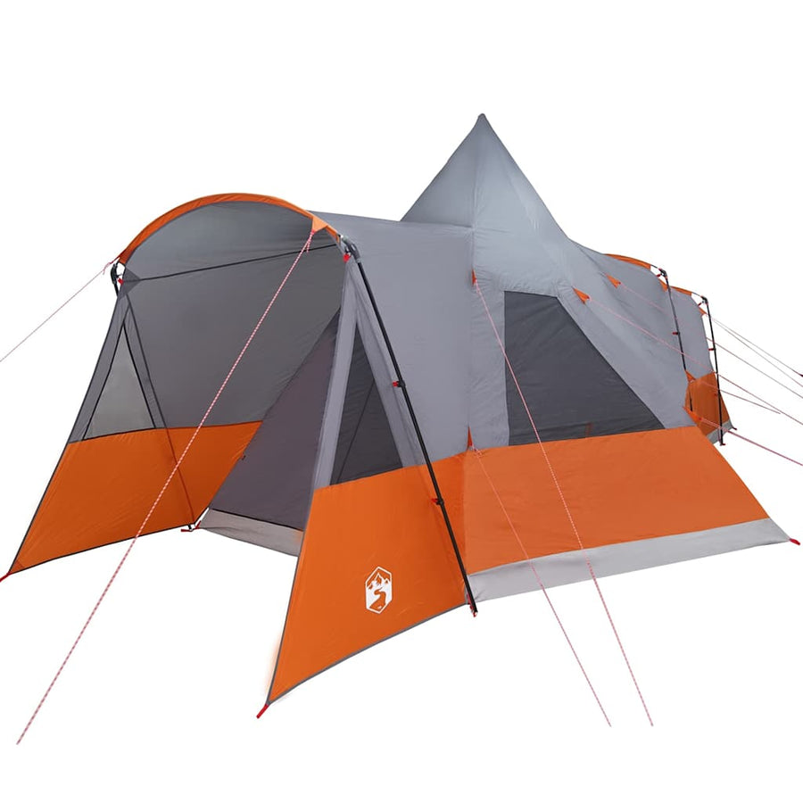 Teepee Tent met dak Grijs en Oranje 720 x 465 x 295 cm