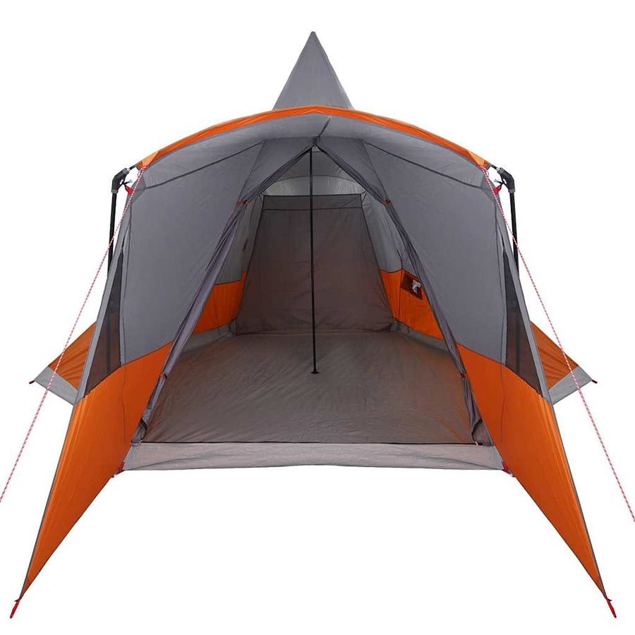 Teepee Tent met dak Grijs en Oranje 720 x 465 x 295 cm