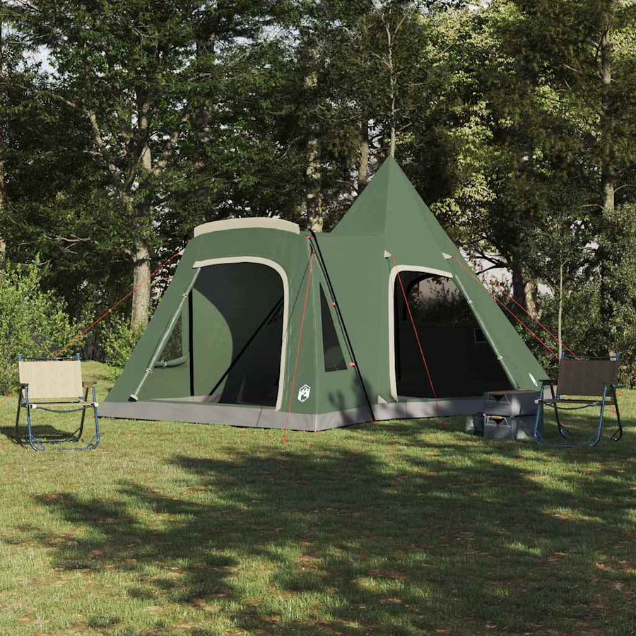 Teepee Tent met dak met opslag Groen 545 x 450 x 295 cm
