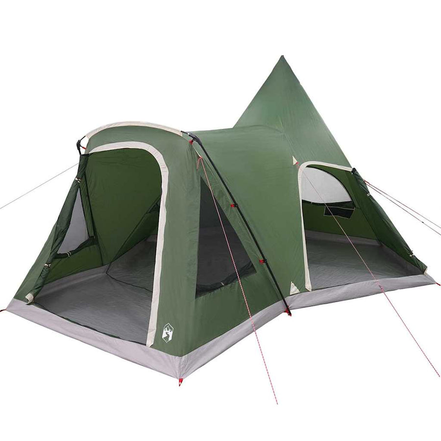 Teepee Tent met dak met opslag Groen 545 x 450 x 295 cm