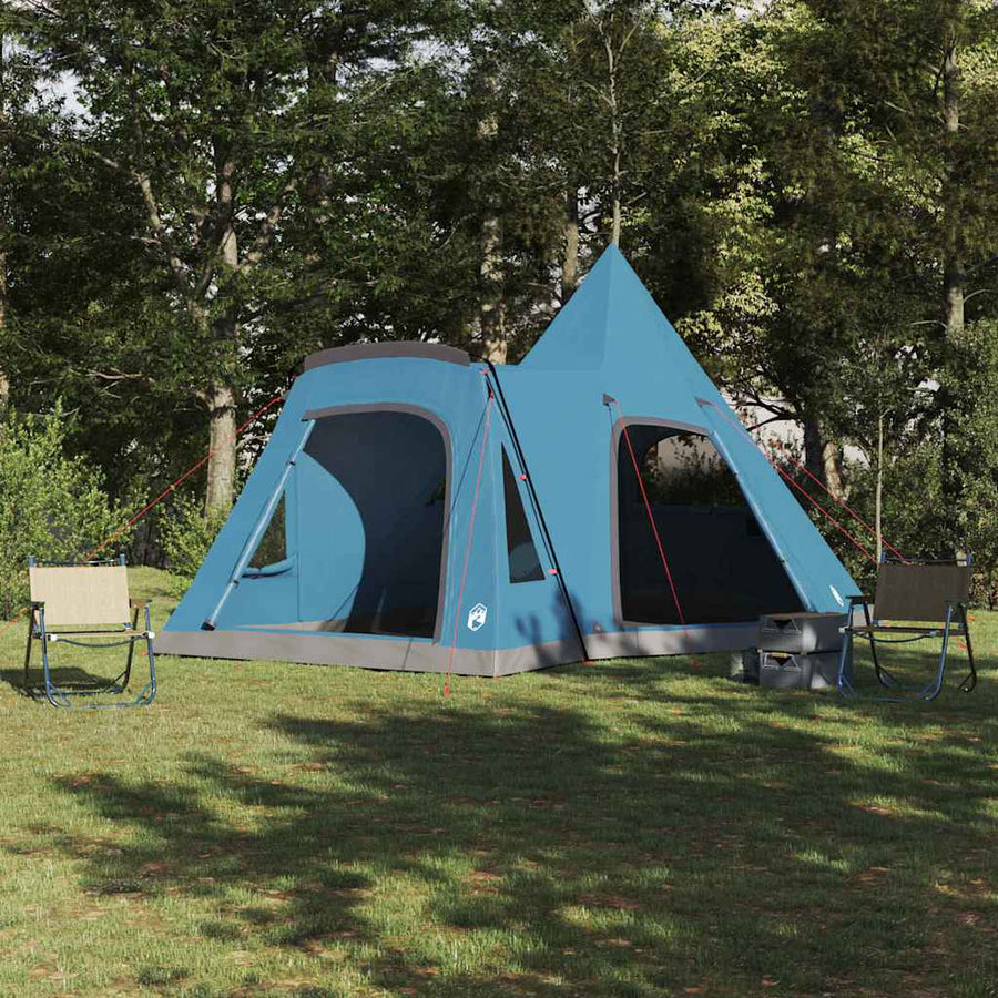 Teepee Tent met dak met opslag Blauw 545 x 450 x 295 cm