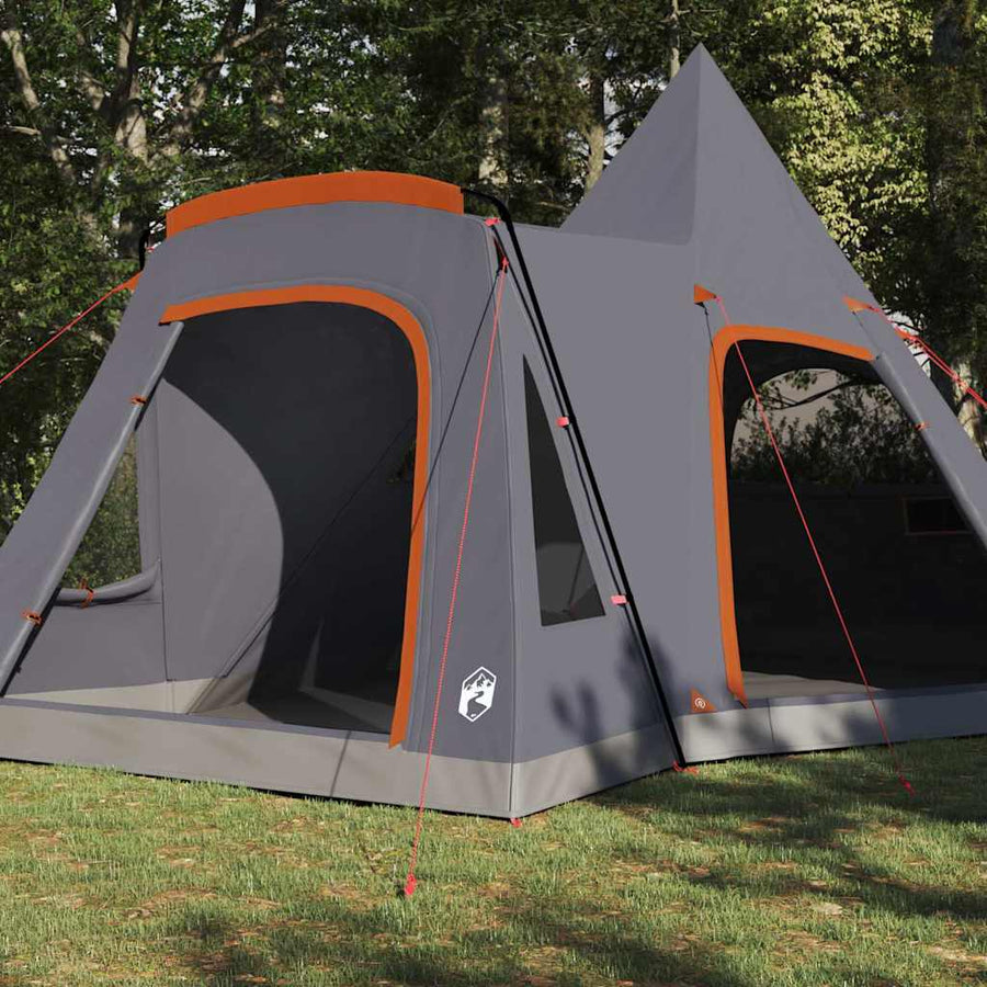 Teepee Tent met dak Grijs en Oranje 545 x 450 x 295 cm