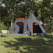 Teepee tent 5-persoons grijs oranje 545x450x295 cm