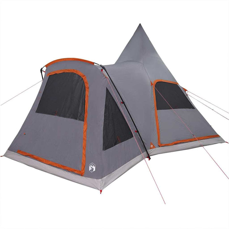 Teepee Tent met dak Grijs en Oranje 545 x 450 x 295 cm