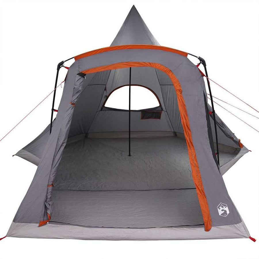 Teepee Tent met dak Grijs en Oranje 545 x 450 x 295 cm