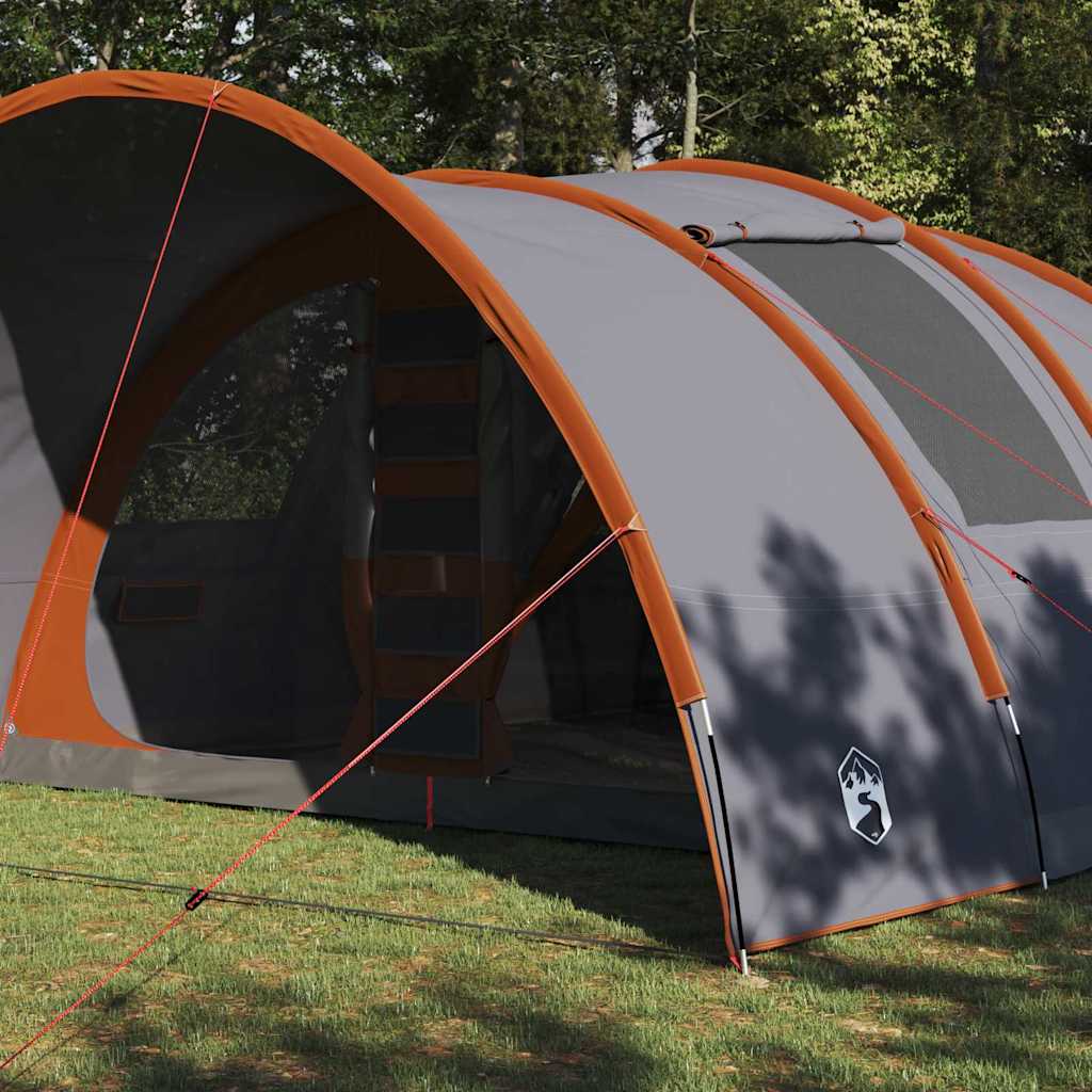 Tunneltent met dak Grijs en Oranje 710 x 460 x 245 cm
