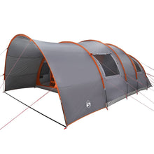 Tunneltent met dak Grijs en Oranje 710 x 460 x 245 cm