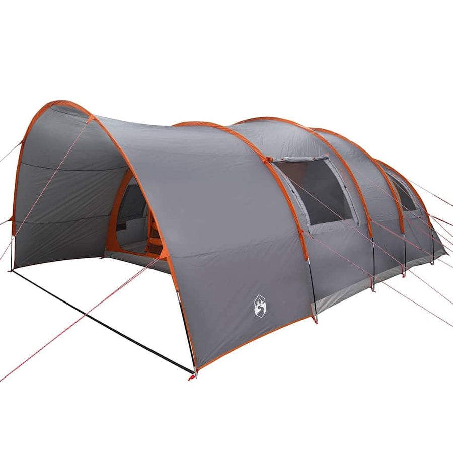 Tunneltent met dak Grijs en Oranje 710 x 460 x 245 cm
