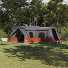 Tent for 16 People Grey and Orange 680 x 510 x 210 cm
