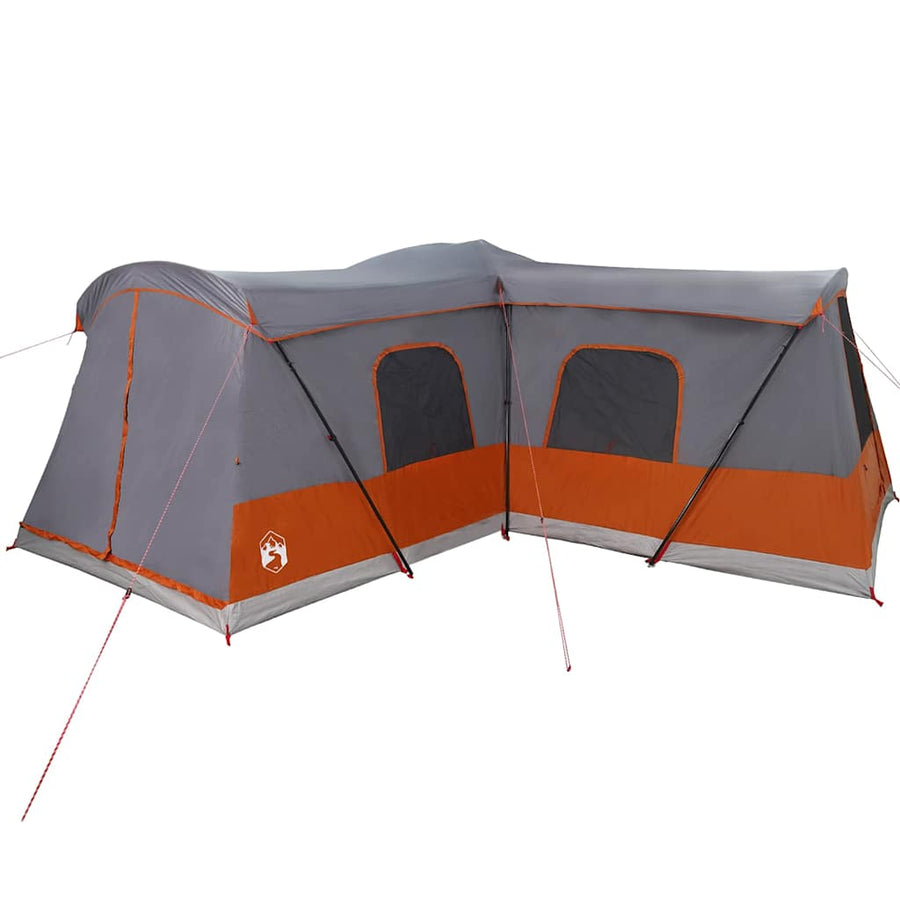 Tent met dak met opslag Grijs en Oranje 680 x 510 x 210 cm