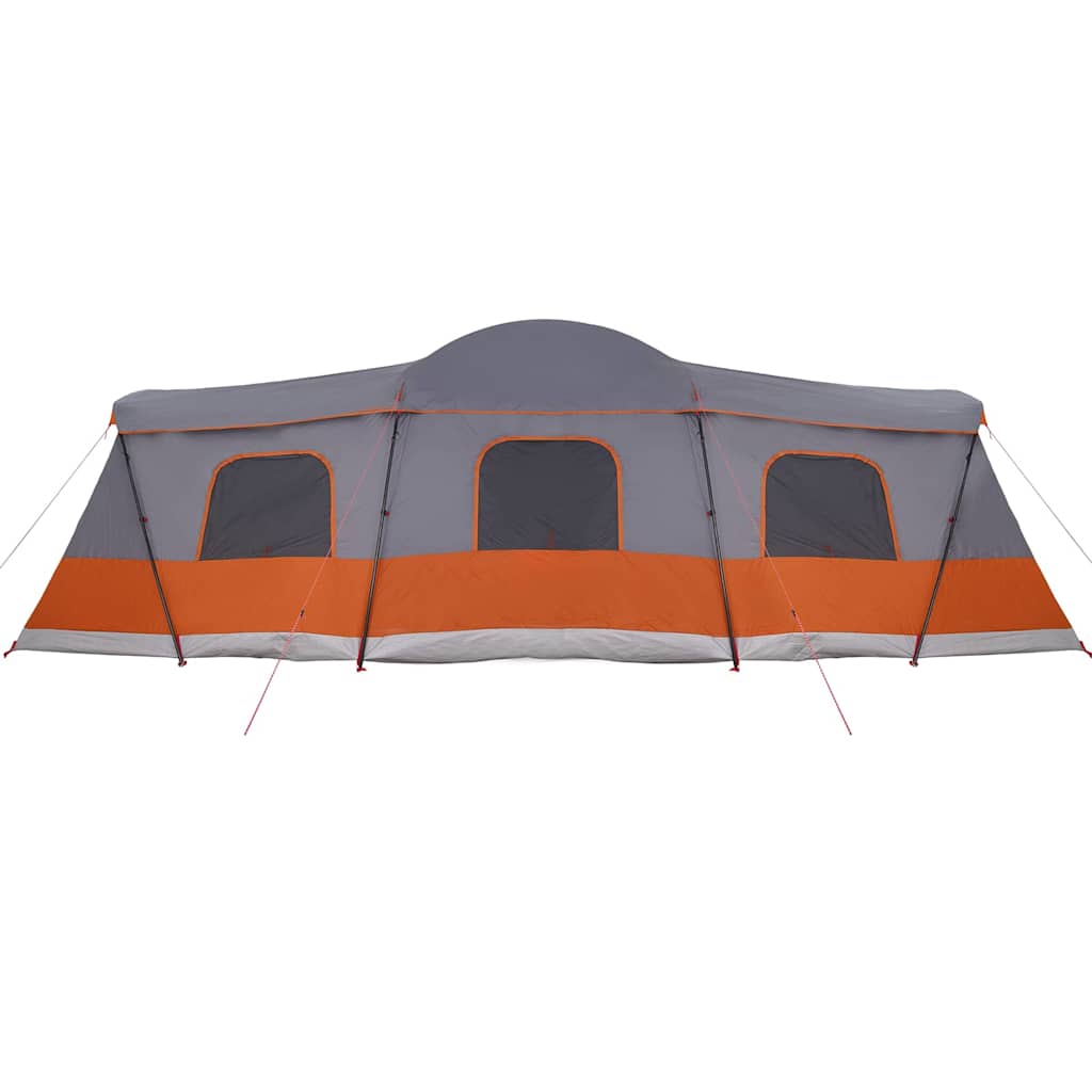 Tent met dak met opslag Grijs en Oranje 680 x 510 x 210 cm
