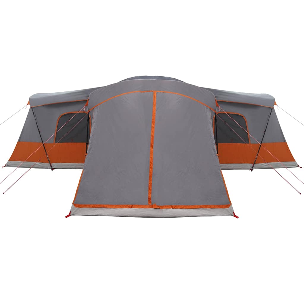 Tent met dak met opslag Grijs en Oranje 680 x 510 x 210 cm