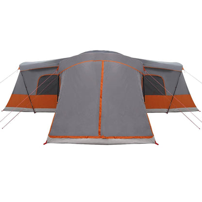 Tent met dak met opslag Grijs en Oranje 680 x 510 x 210 cm