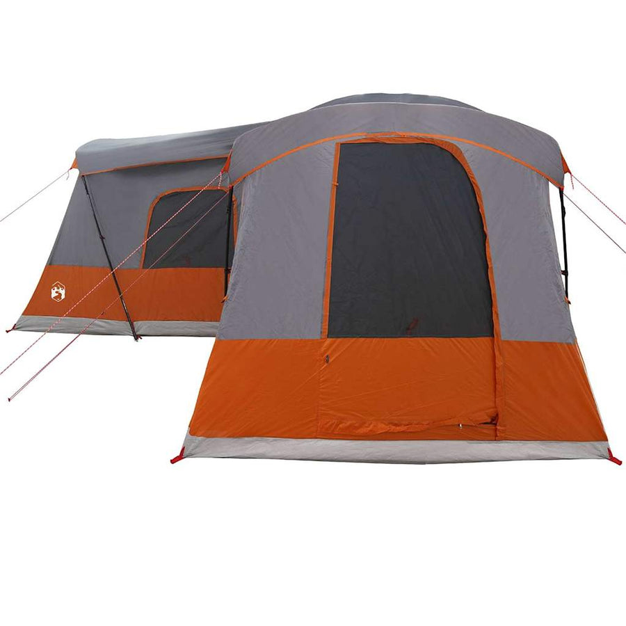 Tent met dak met opslag Grijs en Oranje 680 x 510 x 210 cm