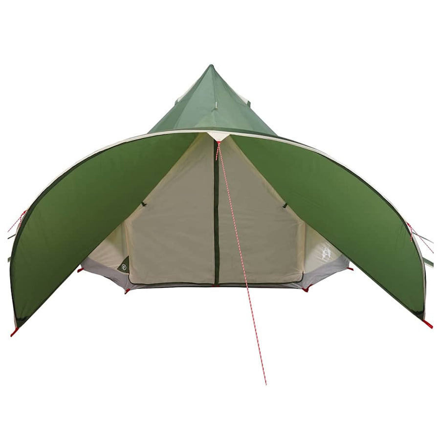 Teepee Tent met dak Groen en Grijs 600 x 600 x 347 cm