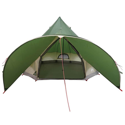 Teepee Tent met dak Groen en Grijs 600 x 600 x 347 cm