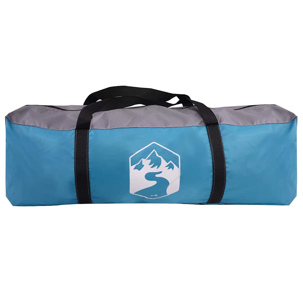 Teepee Tent met dak Blauw en Grijs 600 x 600 x 347 cm