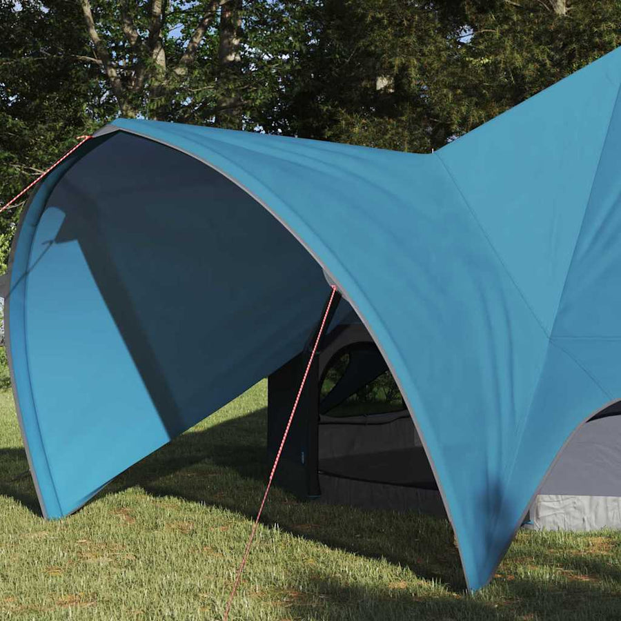 Teepee Tent met dak Blauw en Grijs 600 x 600 x 347 cm