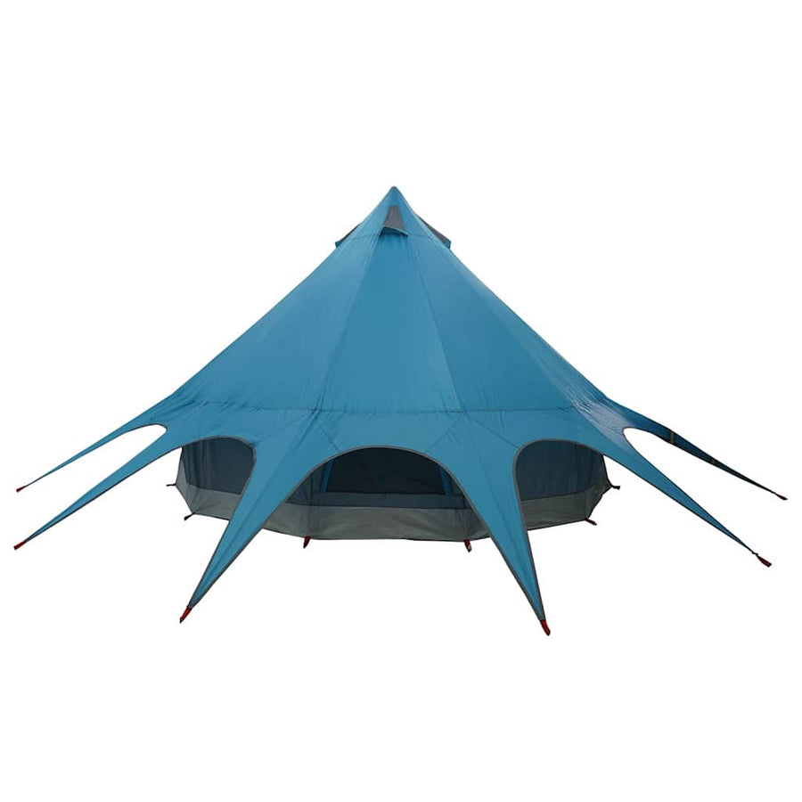 Teepee Tent met dak Blauw en Grijs 600 x 600 x 347 cm