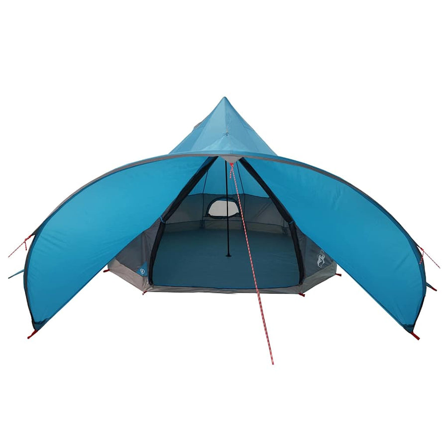 Teepee Tent met dak Blauw en Grijs 600 x 600 x 347 cm