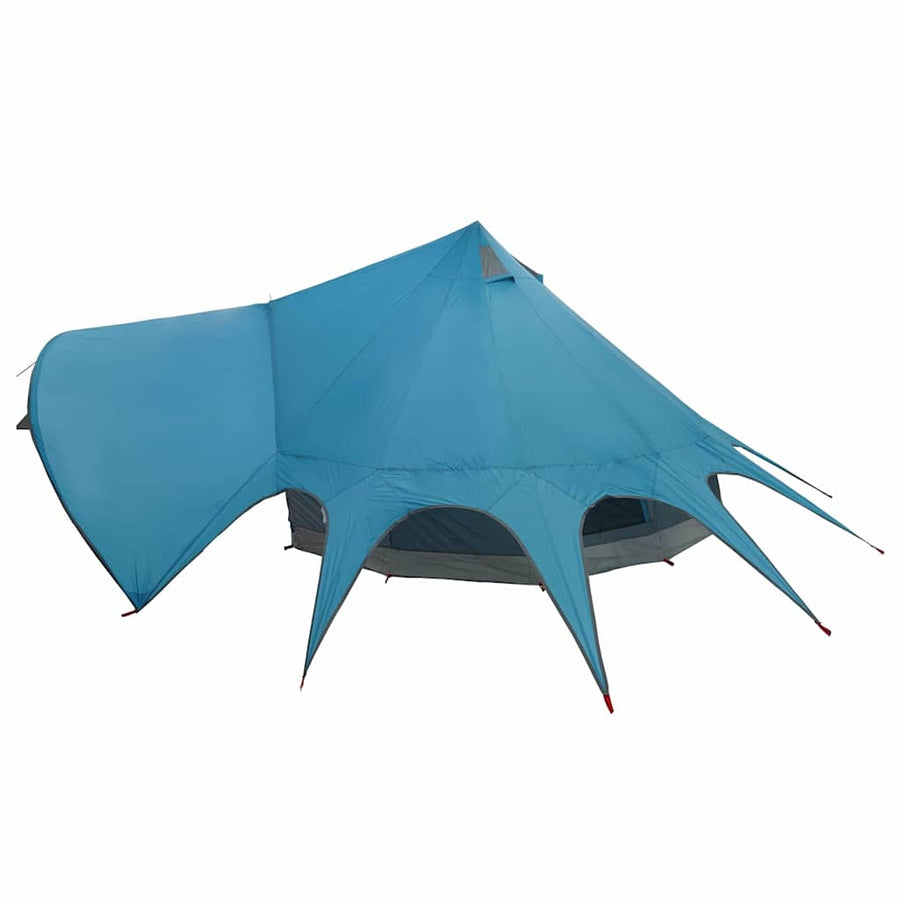 Teepee Tent met dak Blauw en Grijs 600 x 600 x 347 cm