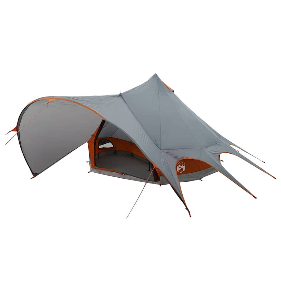 Teepee Tent met dak Grijs en Oranje 600 x 600 x 347 cm