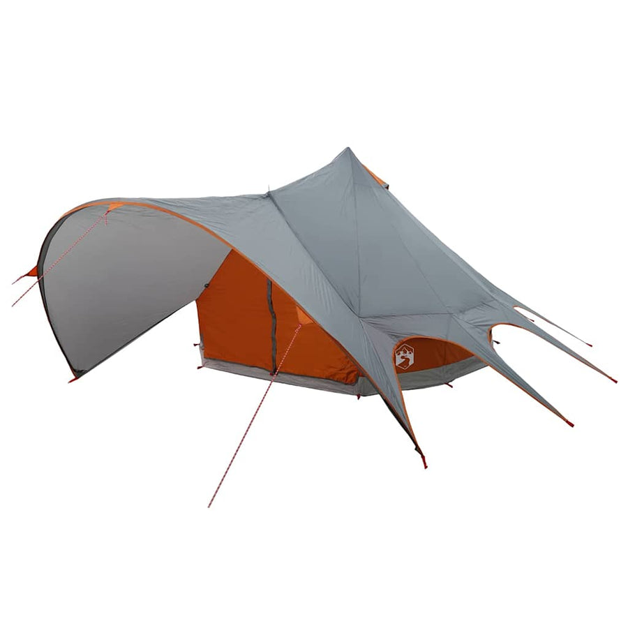 Teepee Tent met dak Grijs en Oranje 600 x 600 x 347 cm