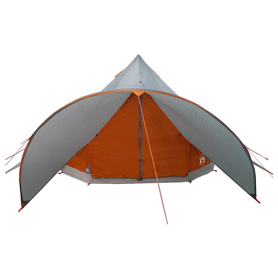 Teepee Tent met dak Grijs en Oranje 600 x 600 x 347 cm
