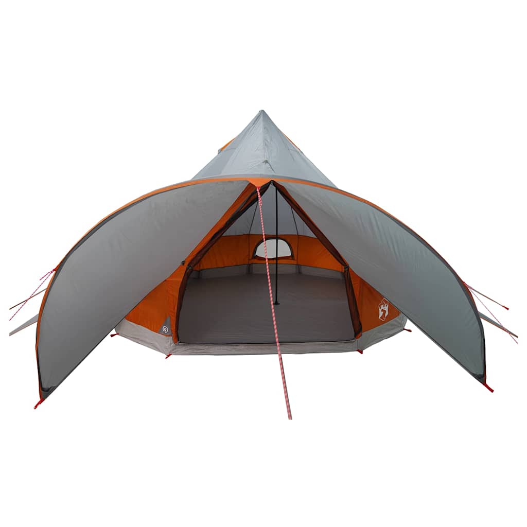 Teepee Tent met dak Grijs en Oranje 600 x 600 x 347 cm