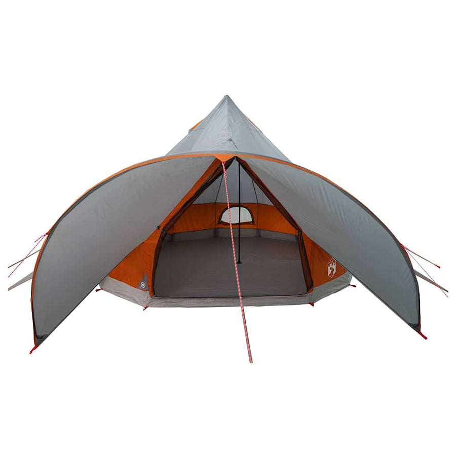 Teepee Tent met dak Grijs en Oranje 600 x 600 x 347 cm