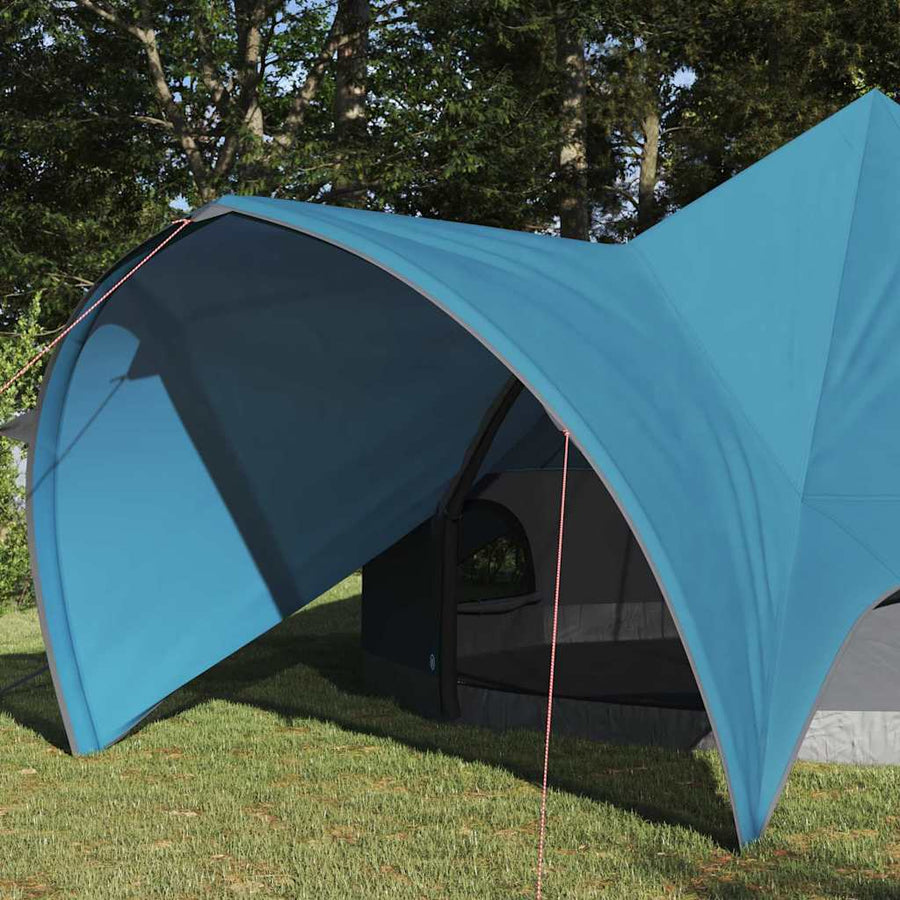 Teepee Tent met dak Blauw en Grijs 600 x 600 x 347 cm