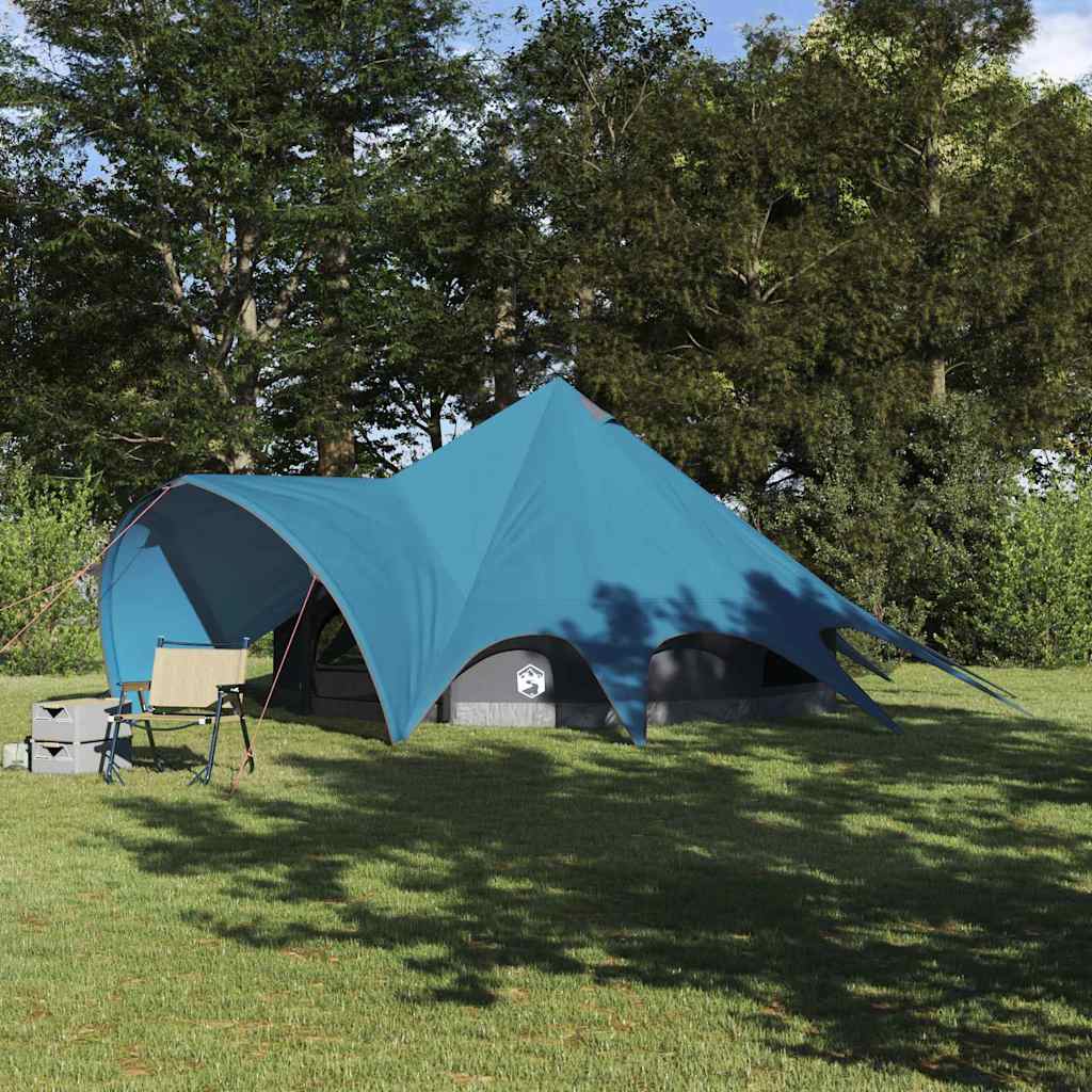 Teepee Tent met dak Blauw en Grijs 600 x 600 x 347 cm