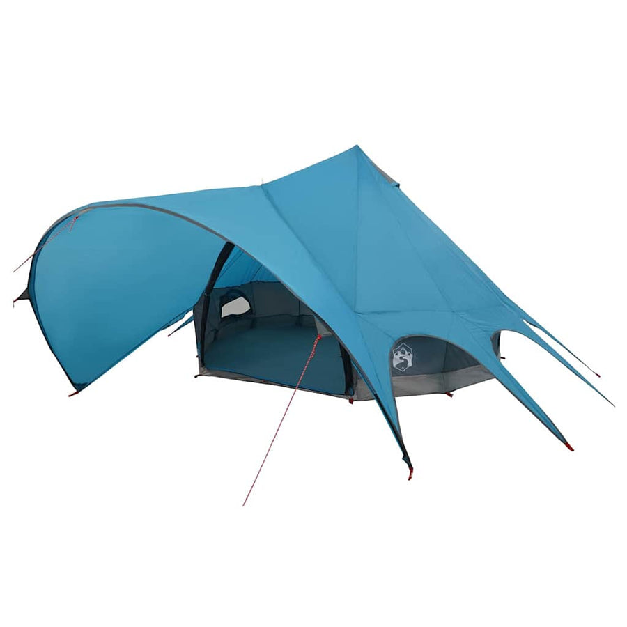 Teepee Tent met dak Blauw en Grijs 600 x 600 x 347 cm