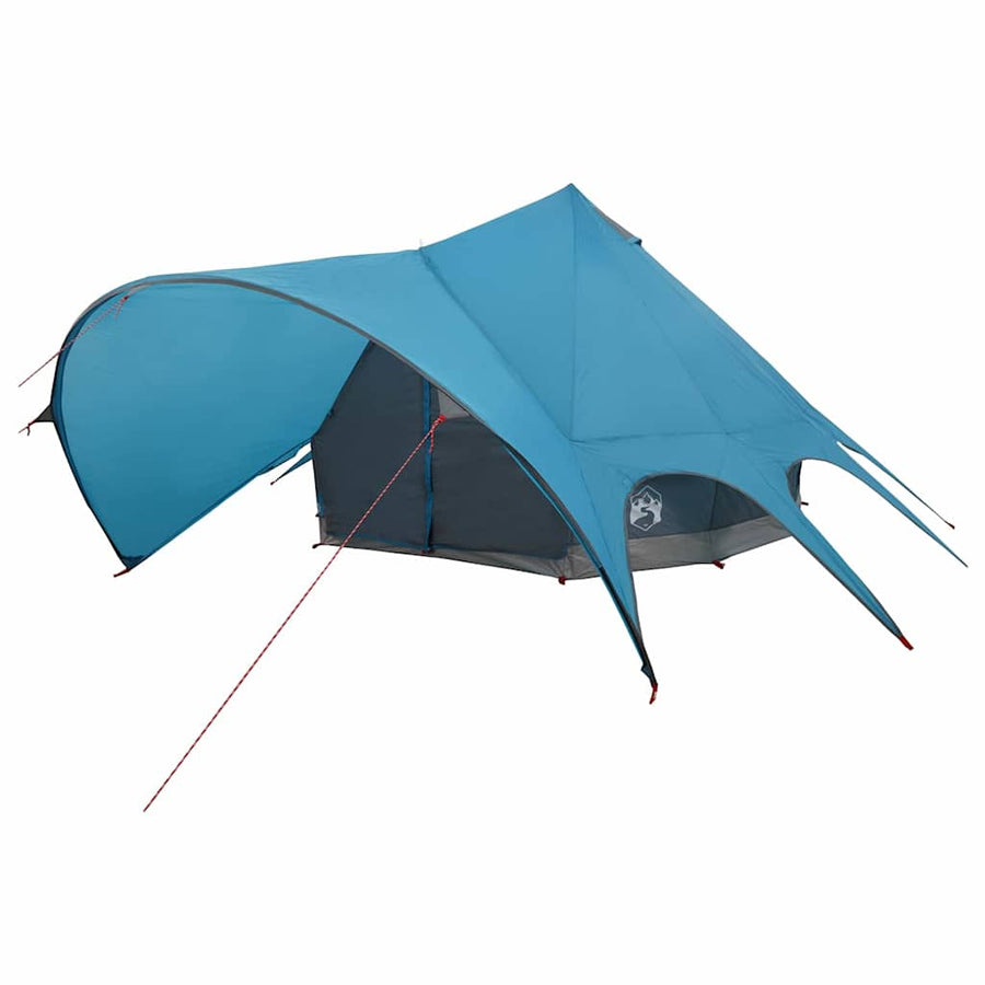 Teepee Tent met dak Blauw en Grijs 600 x 600 x 347 cm