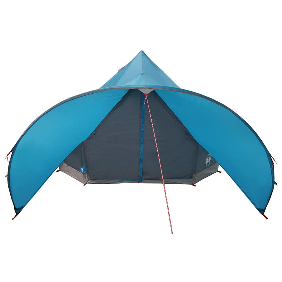 Teepee Tent met dak Blauw en Grijs 600 x 600 x 347 cm