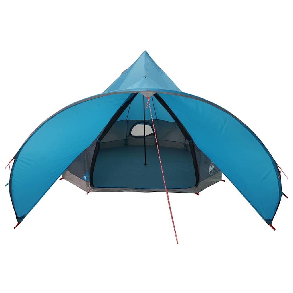 Teepee Tent met dak Blauw en Grijs 600 x 600 x 347 cm