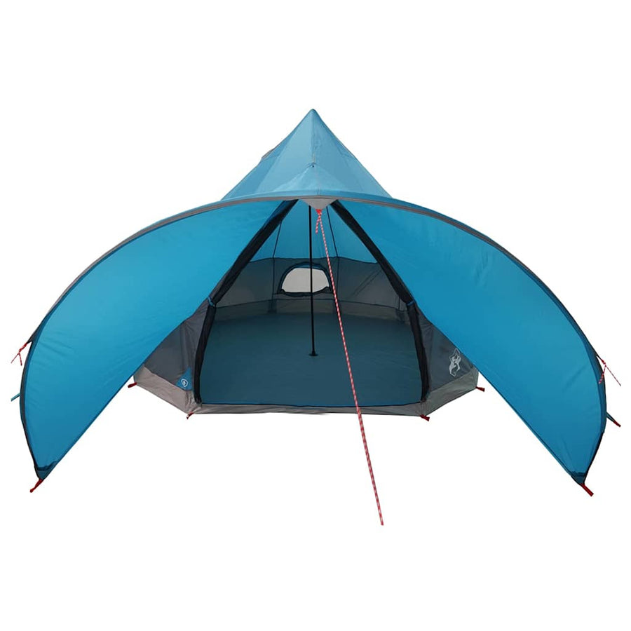 Teepee Tent met dak Blauw en Grijs 600 x 600 x 347 cm