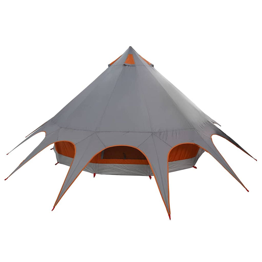 Teepee Tent met dak Grijs en Oranje 600 x 600 x 347 cm
