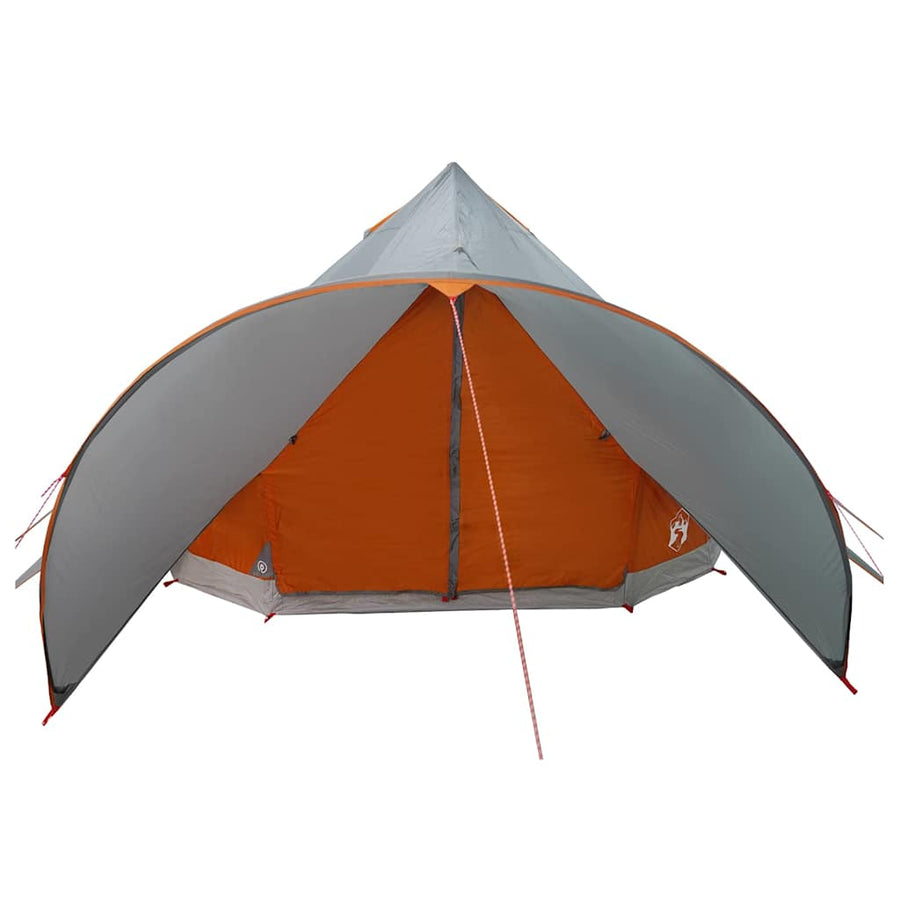 Teepee Tent met dak Grijs en Oranje 600 x 600 x 347 cm