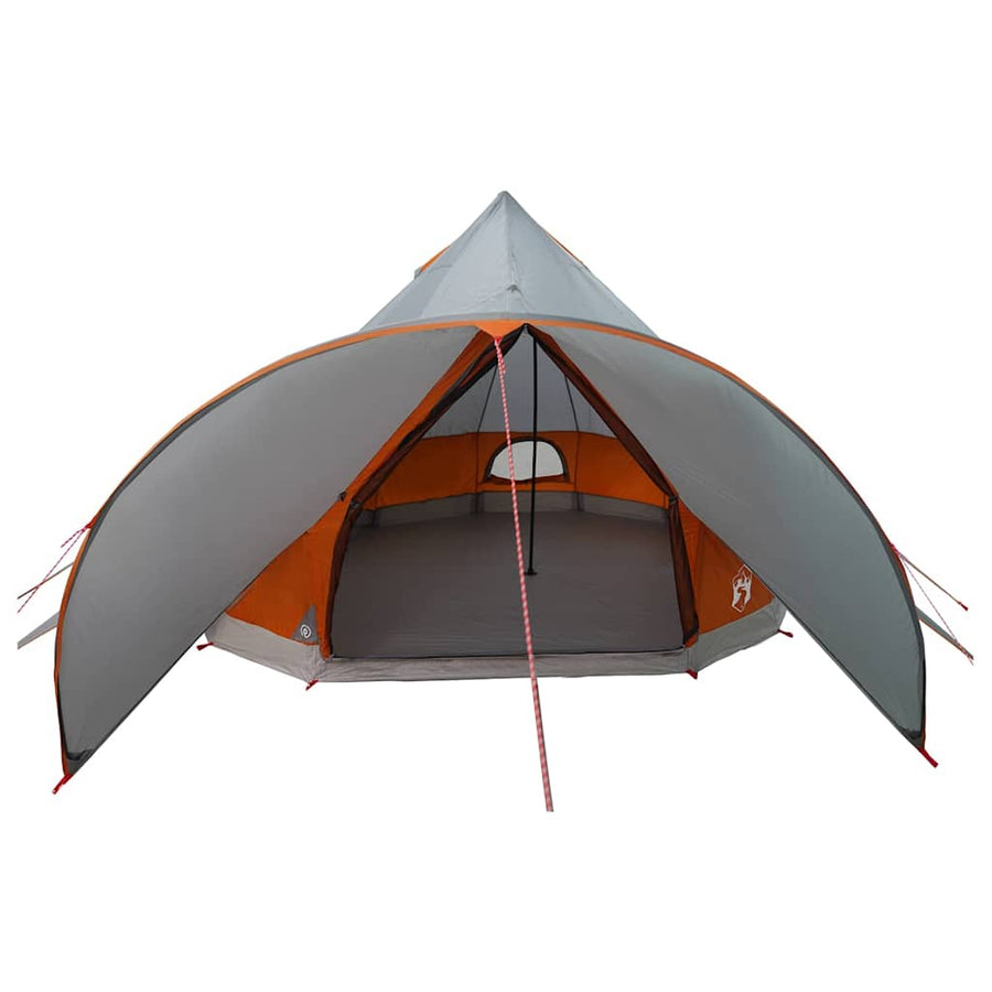 Teepee Tent met dak Grijs en Oranje 600 x 600 x 347 cm