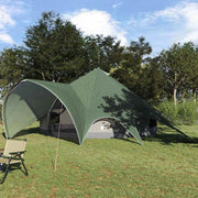 Teepee tent 600x600x347 cm groen grijs