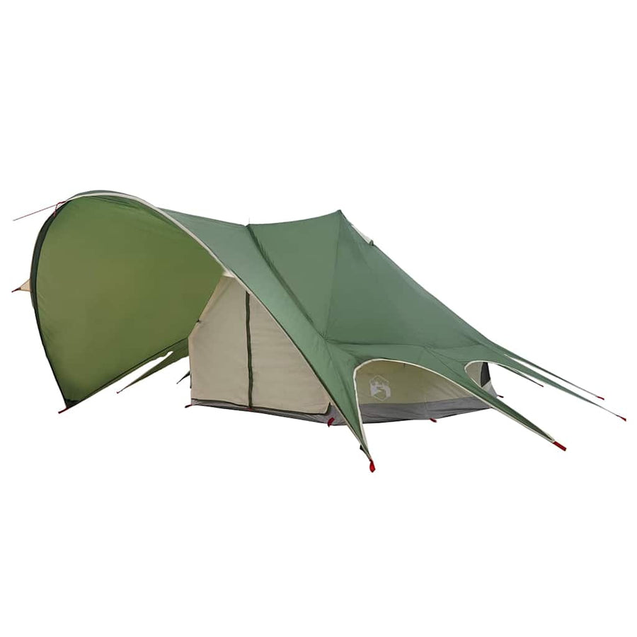 Teepee Tent met dak Groen en Grijs 600 x 600 x 347 cm