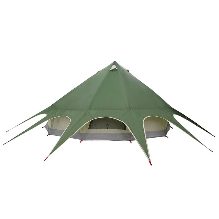 Teepee Tent met dak Groen en Grijs 600 x 600 x 347 cm