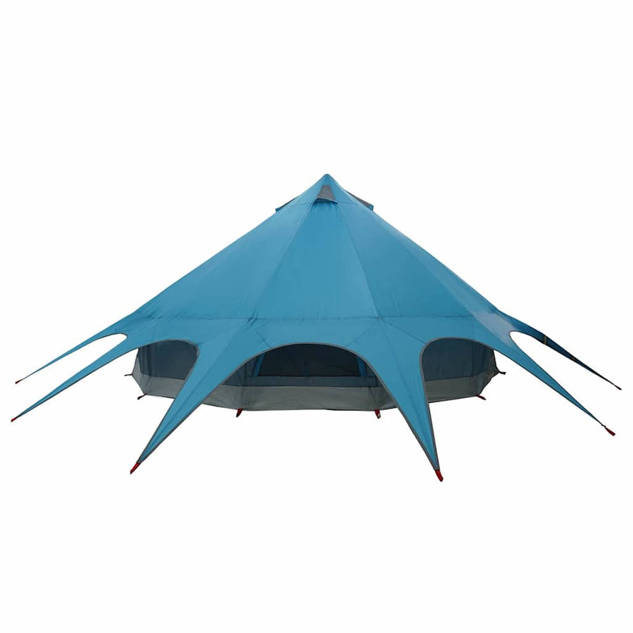 Teepee Tent met dak Blauw en Grijs 600 x 600 x 347 cm