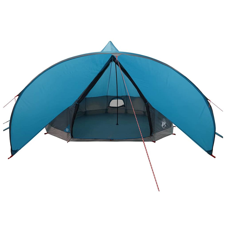 Teepee Tent met dak Blauw en Grijs 600 x 600 x 347 cm