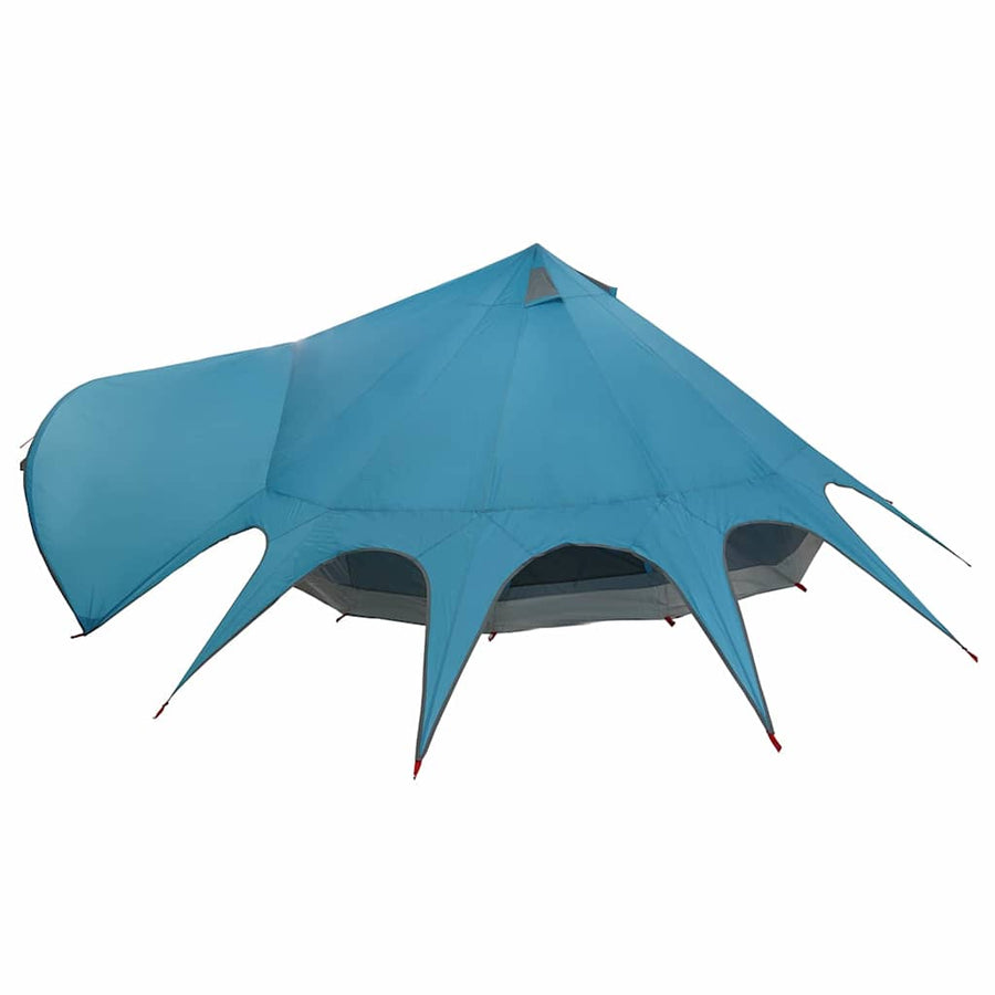 Teepee Tent met dak Blauw en Grijs 600 x 600 x 347 cm